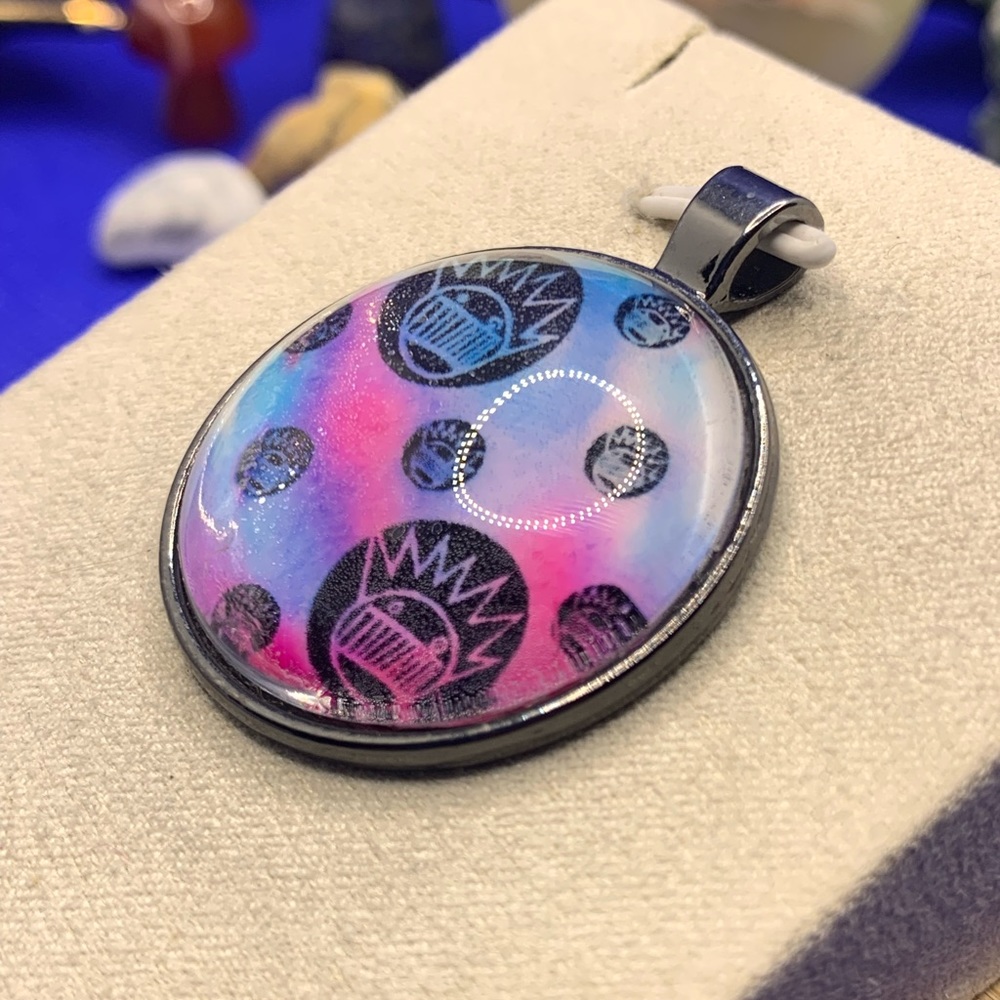 WEEN Boognish Tie-Dye Pendant Necklace! With Chain & FREE WEEN GIFT! - Picture 5 of 11